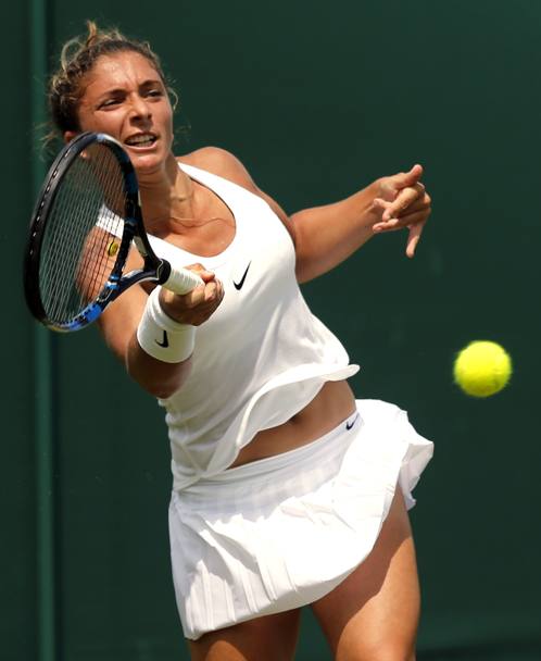 Wimbledon Tennis Sara Errani in azione (Ap)